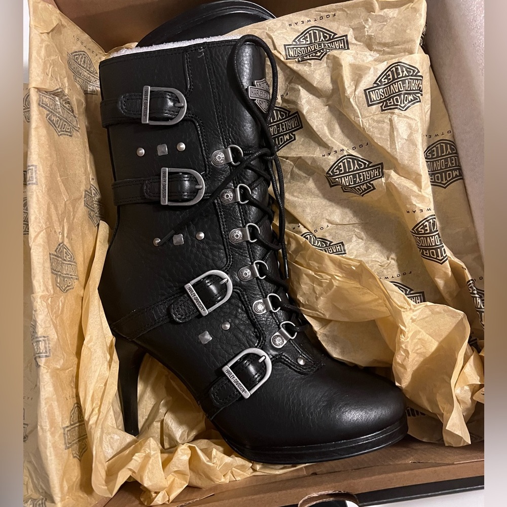 Happy Davidson Leather Boots